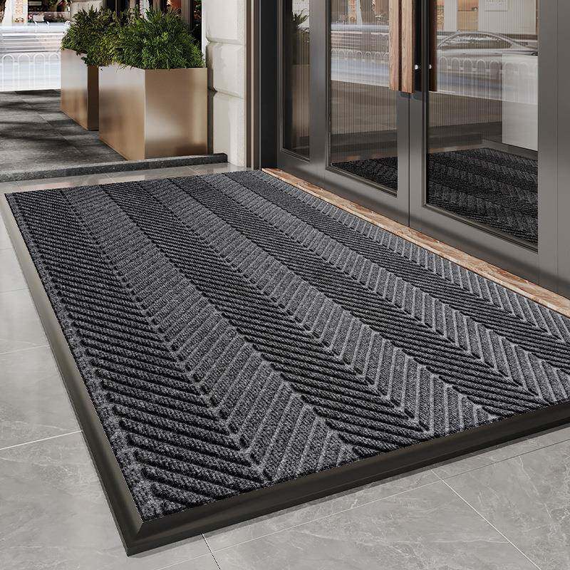 进门酒店门RLV口垫用商轮胎纹地毯吸水防滑脚垫场地垫商logo一工