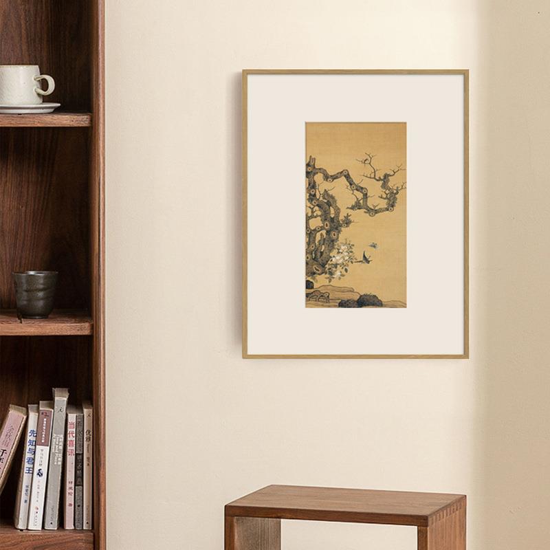 NSJ日式装饰画中卧古风中式书房室新客厅餐厅花国鸟风民宿茶室挂