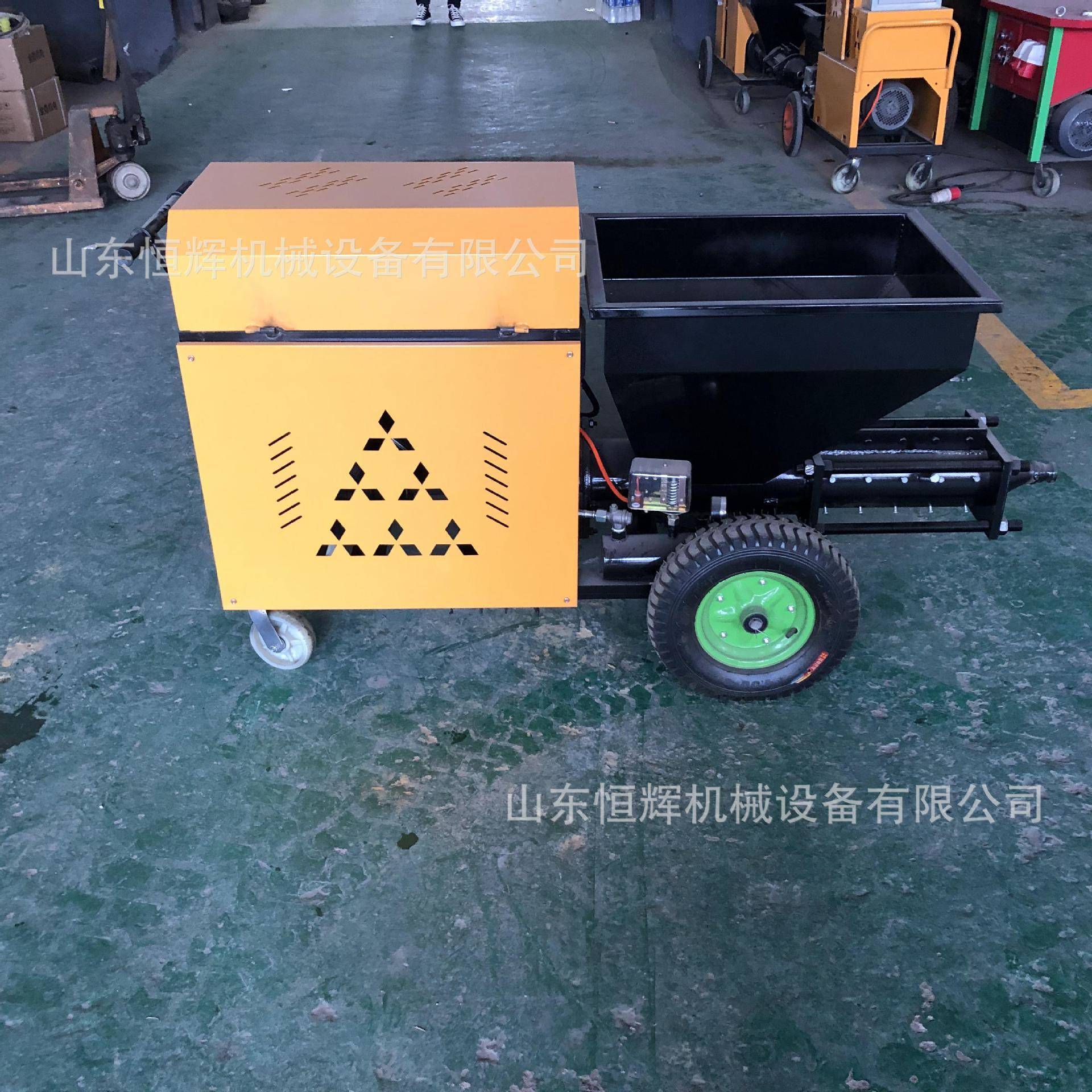 大工程喷机漆油动腻子机真XES石全自动涂小型柱塞式双缸砂浆喷涂