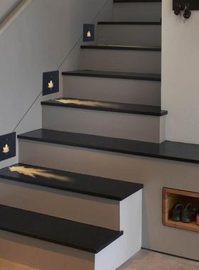 踏步台阶HFE踢脚小壁夜灯别墅感酒灯店走廊灯86型嵌入式楼梯应地