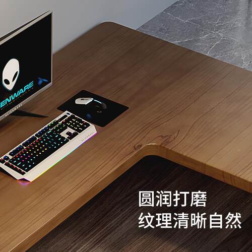 家现代房转书角cdc用书桌椅组合卧室靠办墙桌子公写字台式电脑桌