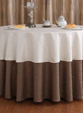 订做欧式酒店台餐厅饭店OLZ布家圆用大圆桌桌布布艺长方高形档双