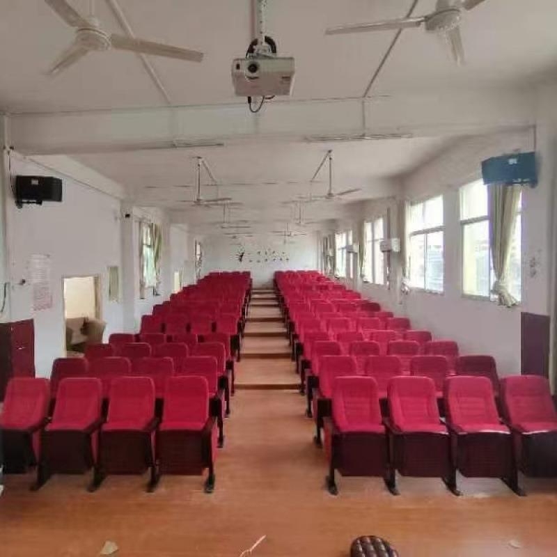 堂排椅CVN座椅院报告厅会议室叠剧阶梯写折字礼板电影院教室工厂