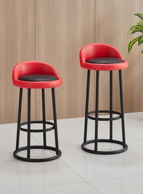 椅RQM吧椅脚凳凳艺高脚铁背简约吧高脚靠凳子高现代椅台凳台椅吧