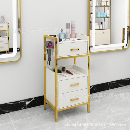 理发店收纳置物架储物推车美发推车发廊工具车工具柜salon trolly