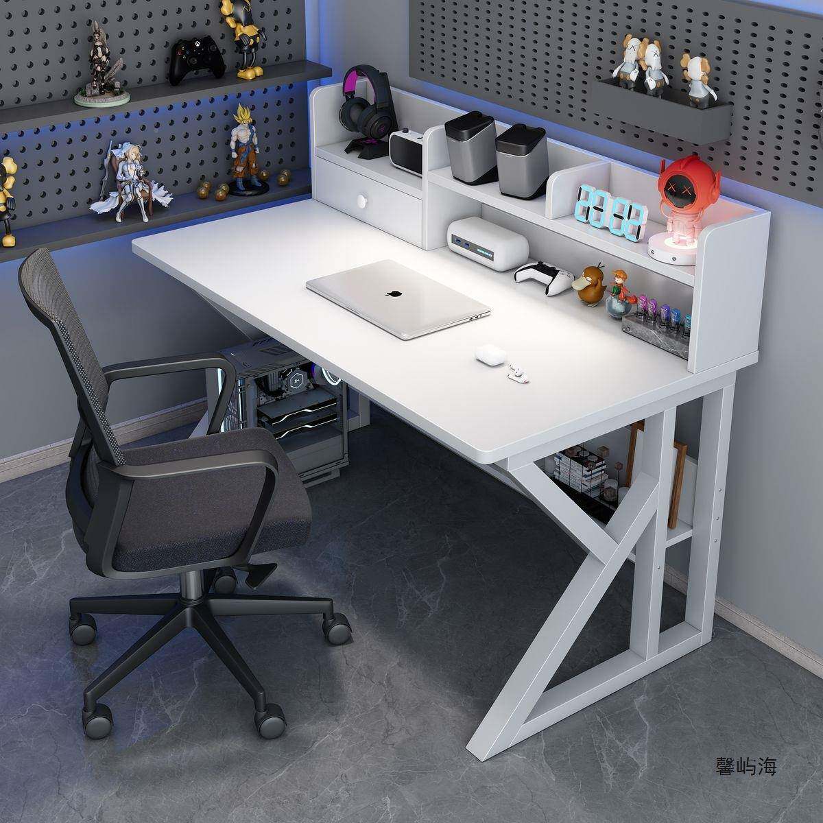 书电脑一桌台式电竞桌椅一套简易办公家用学生学习桌书架体桌OKB