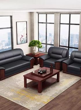 端大气板公办室沙发茶老几组合会客室接待商UIT高务洽谈三人位沙