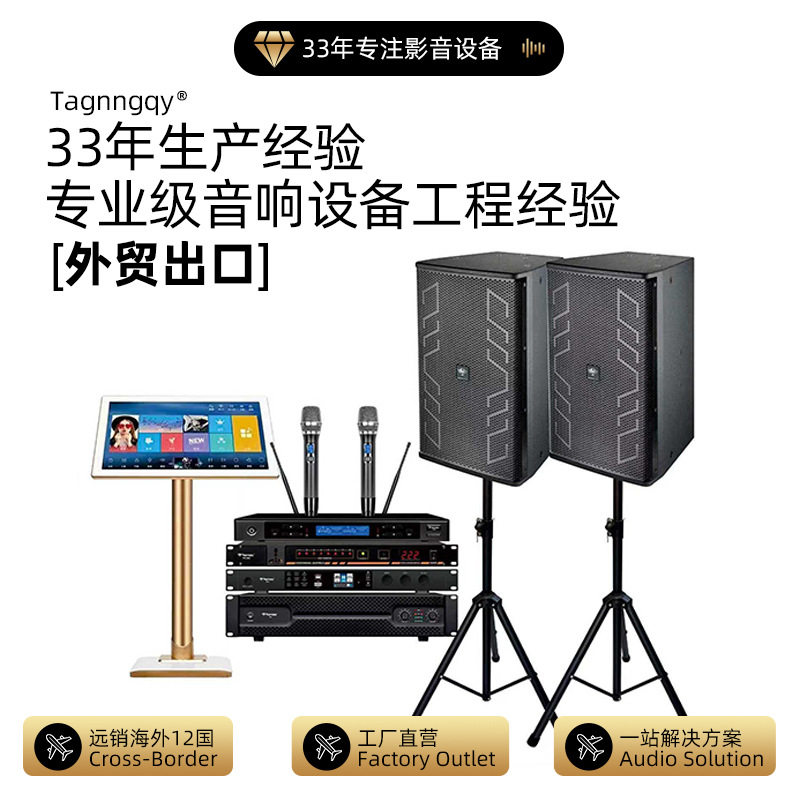 天朗12寸KTV音响套装含功放麦