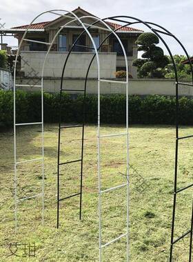 季园莲艺铁线月拱形拱杆门花架爬藤架GPQ攀爬植物支架葡萄架户外