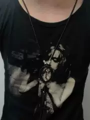 Customized *Kmrii&14Thaddiction Visual Style Serpentine Feather Dark Avant-Garde Subculture Necklace