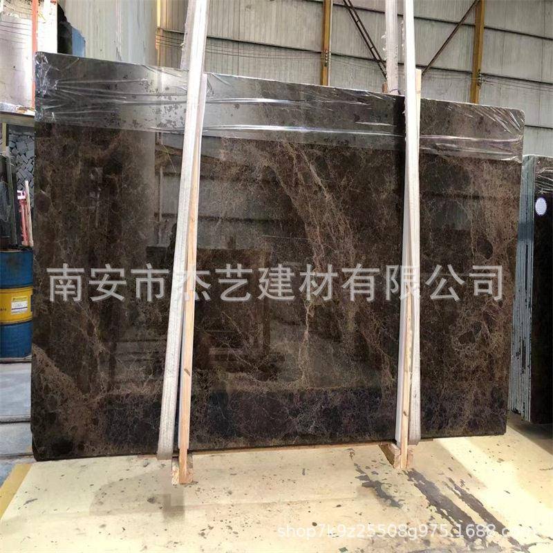 深啡网深啡色天然大理石异型圆柱电梯飘窗门槛石加工厂定制