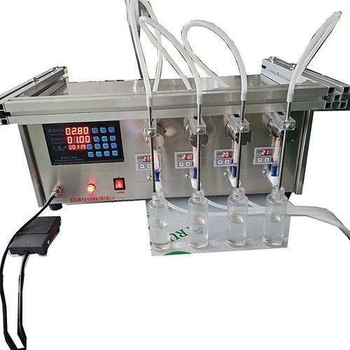 小型液体灌装机磁力泵半自动精油风油精活络油香水灌装机