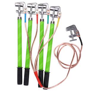 接地线玻璃钢高压接地棒10KV猴头家用短路螺旋式接地杆搭配铜线