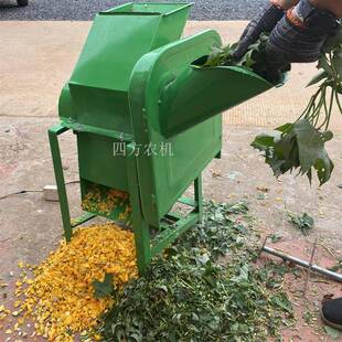 不锈钢切草切丁组合机家用小型220v瓜果切丁机鸡鸭打猪草机剁草机