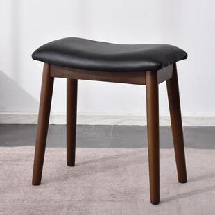 实木梳HGK妆凳约现代简马书鞍凳舒适软包化妆家用卧室桌餐椅凳高
