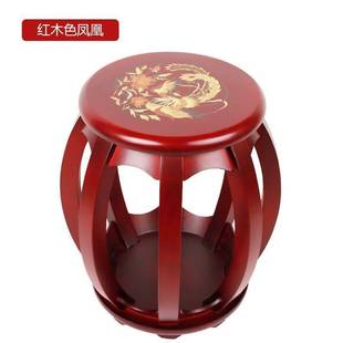 中式仿古中式琴凳八角鼓中式凳实木凳子新圆凳古筝凳圆凳实木凳子