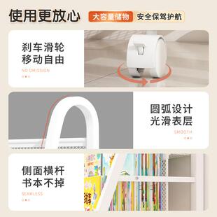 儿童书架家用阅区绘读本架层玩具多收纳置物架架落地宝宝简ltao10