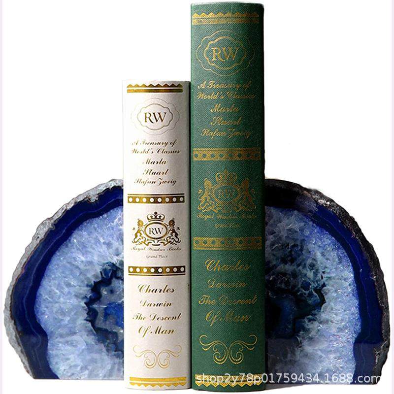 欧式创意轻奢书靠玛瑙书立天然原石摆件书房书柜办公室工艺品书挡,节庆用品/礼品,新娘配件,淘宝优惠券,粉丝福利购,淘宝优惠卷