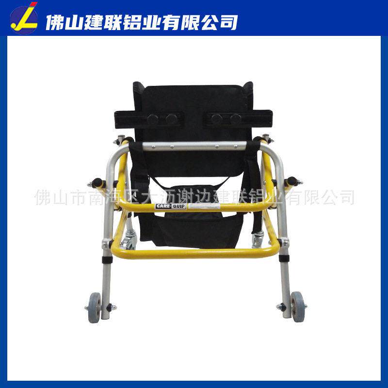 带轮儿童铝合金折叠助行器带轮学步车下肢康复助步器训练站立架