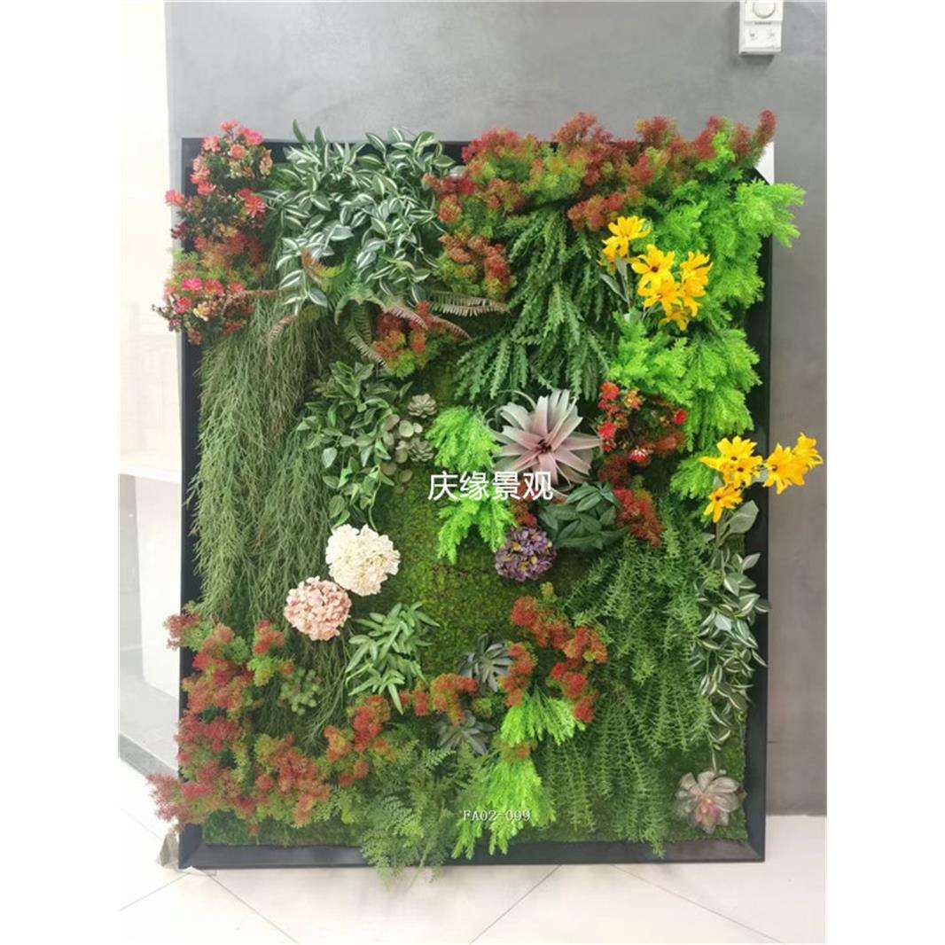 仿真绿植墙苔藓植物墙室内挂墙装饰办公室前台软装田园风园林景观