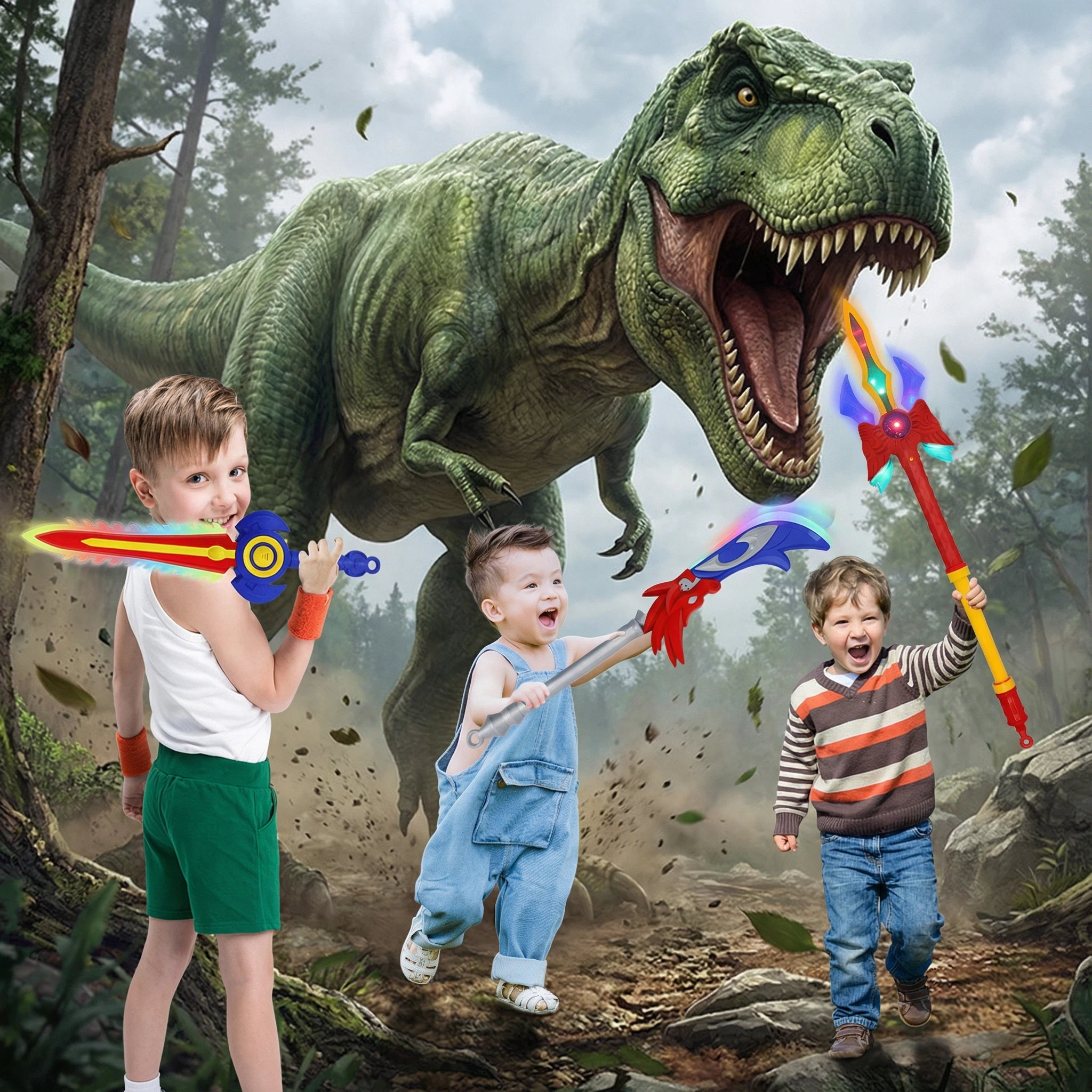 智慧猫光剑道具发光伸缩宝剑模玩