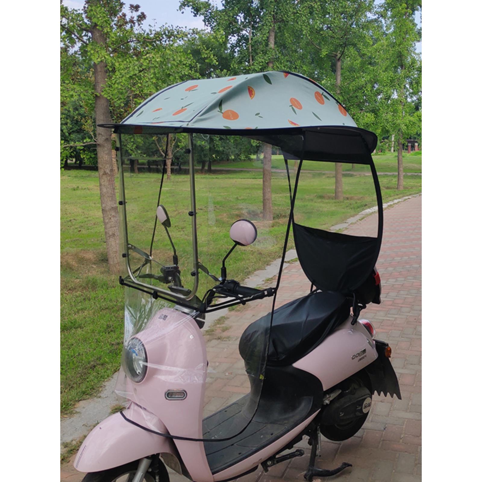 无品牌/电电瓶车雨棚蓬阳蓬防动晒防雨挡风罩摩托车棚遮伞雨伞新