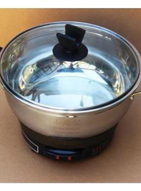 多功能电锅锈钢不AMDG-38粘锅火家用锅电锅电蒸炒锅炒菜煮热锅锅