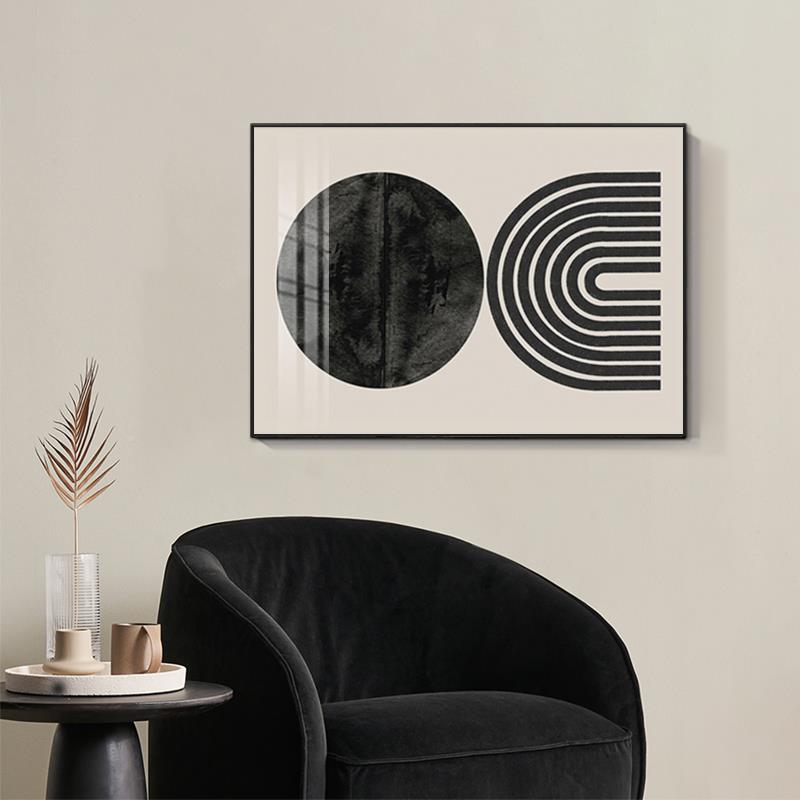 电表箱画装饰画挂代简约极简抽象遮挡电箱液压现式进门饭配JIAN电