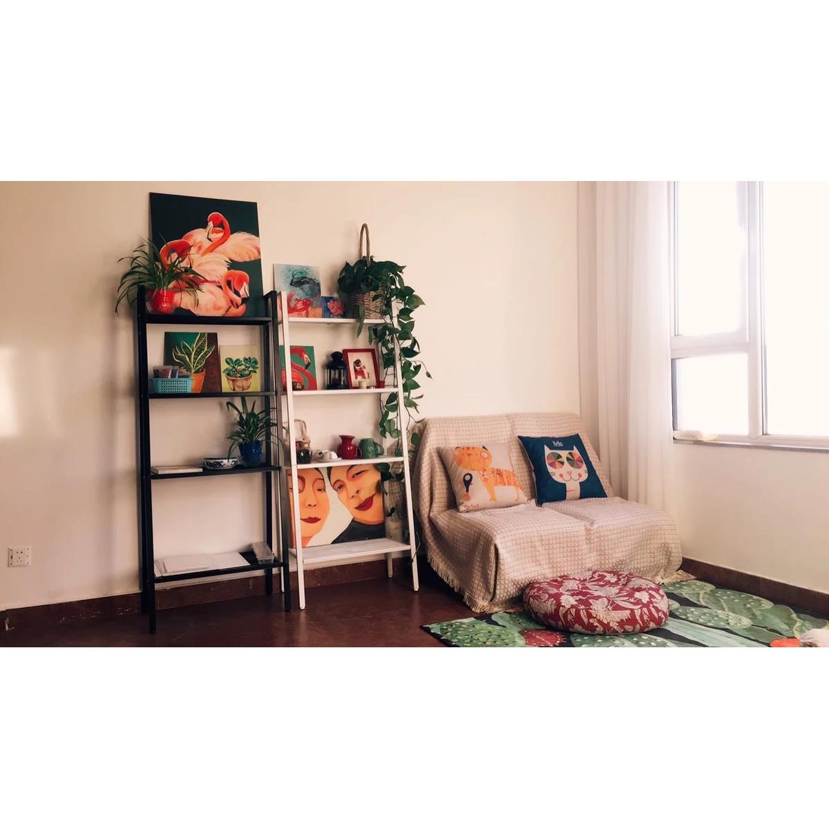 is北欧置置阳物架落地卧室铁欧宜家艺置物架地式台花架n客厅家用