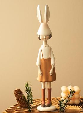 轻创意女置孩摆酒件客厅电视柜玄关办公桌装饰品C0305N01柜布圣诞