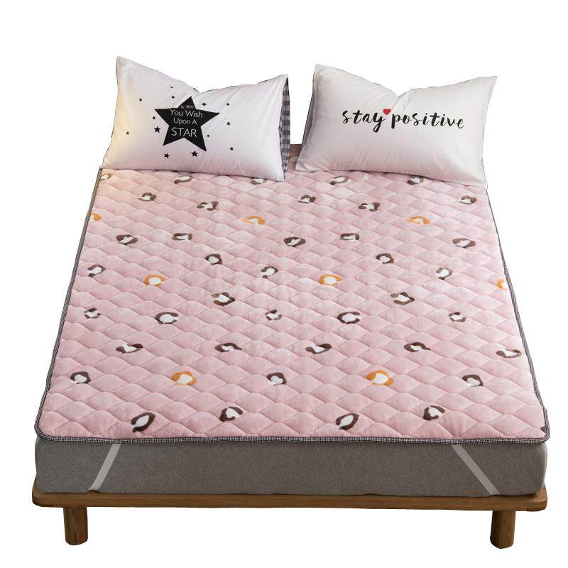 冬天床垫床绒加绒牛奶绒sfl11898可保水洗防滑褥珊瑚榻榻米软垫毛