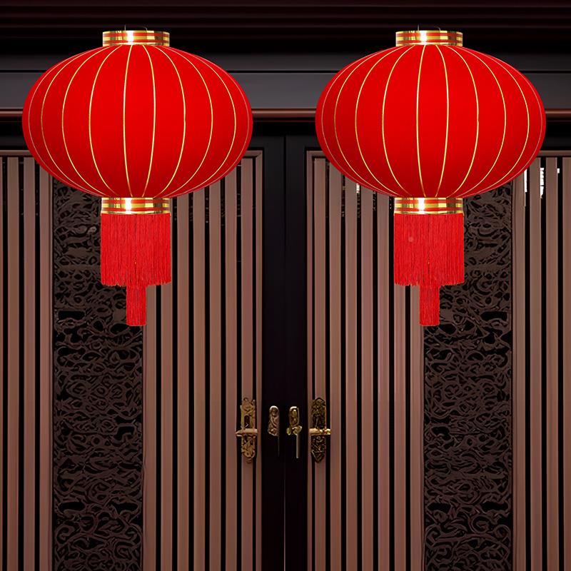 大红灯ZIC笼吊灯中国风户年阳台外大门太能20阳25新款新元旦装饰