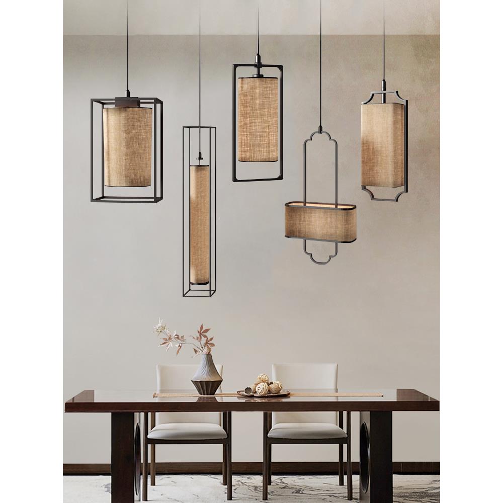 新中式合吊客灯厅餐厅卧室D5333禅意灯现代中国风创具意造型组民