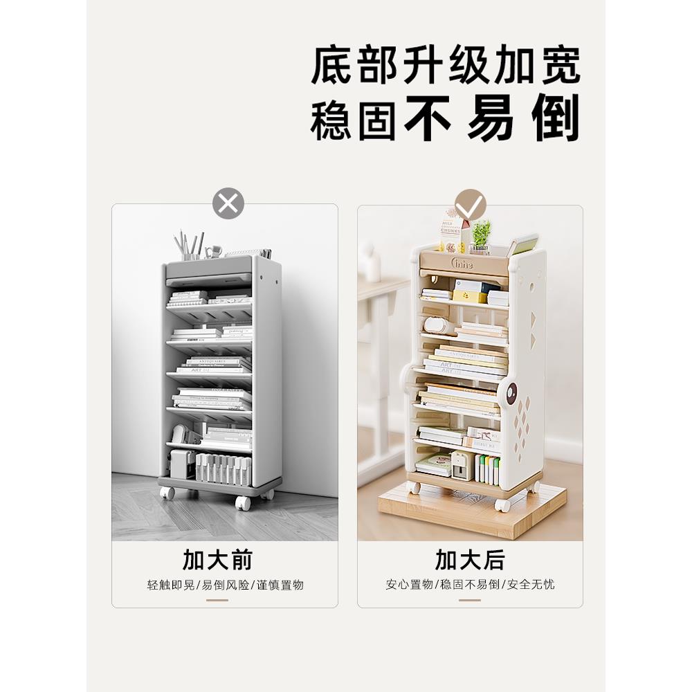 英禾书桌面绘本子侧边SJ028可移架动收家纳架用落架地收纳整理置
