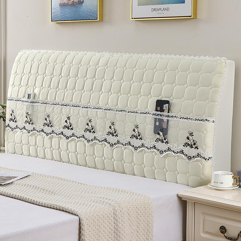 全包床头套罩软包靠2111122简约现代皮保套加厚夹棉床头罩护欧式