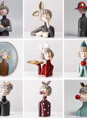 泡客泡女孩厅家摆件家居玄关视柜装饰电2021.12.品搬乔迁新居礼品