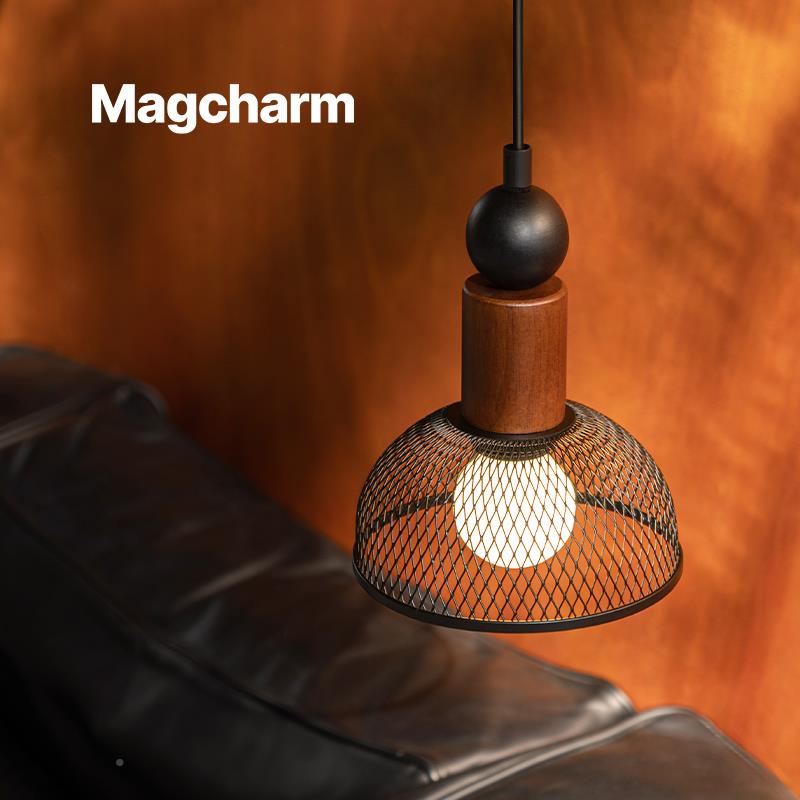 诺UIO克Mgchar台m花床语头吊灯卧室a玄关小吊线灯艺术过道吧中古