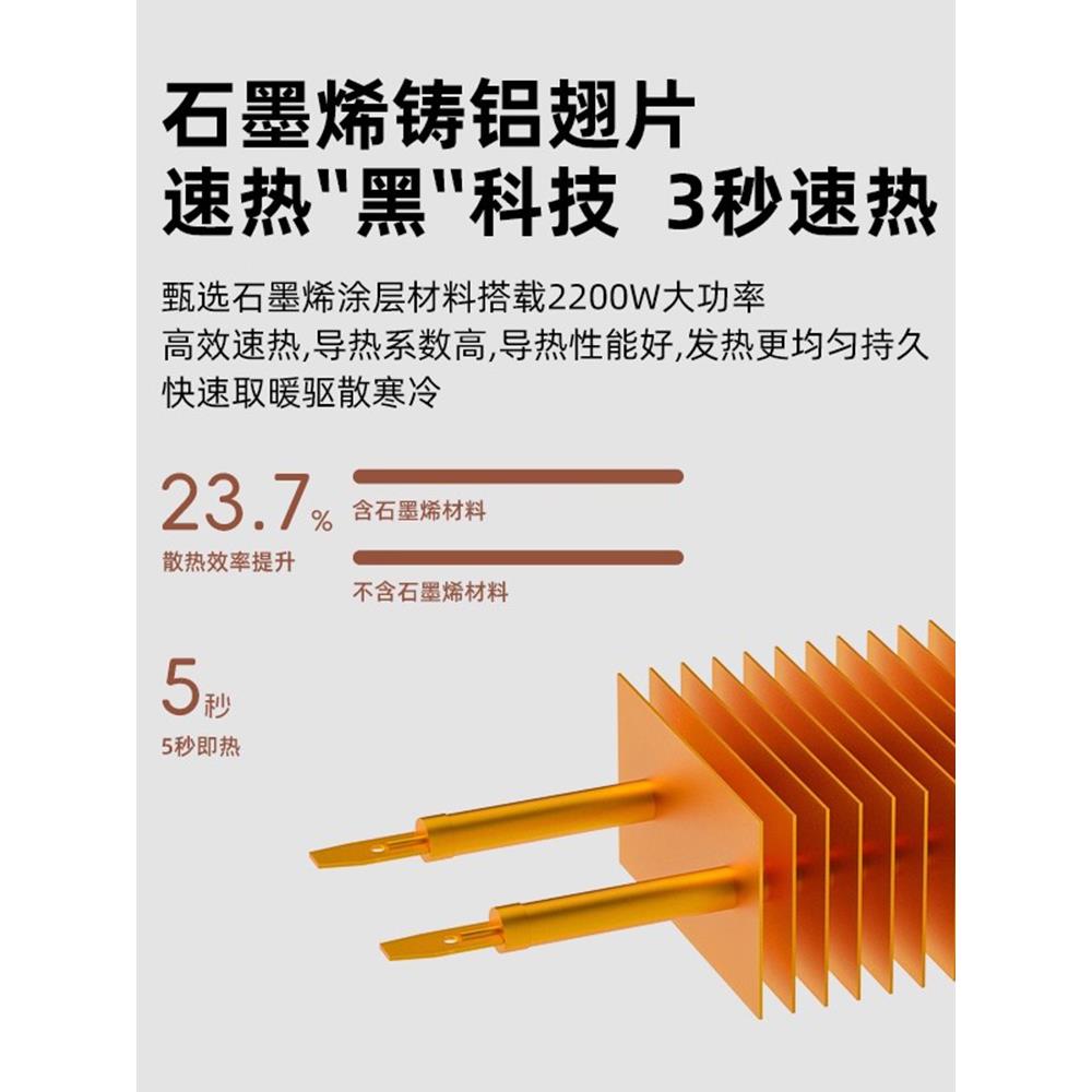 踢脚气RSN-XH18线石墨烯大浴积取暖踢脚线电暖全屋制热室面家用节
