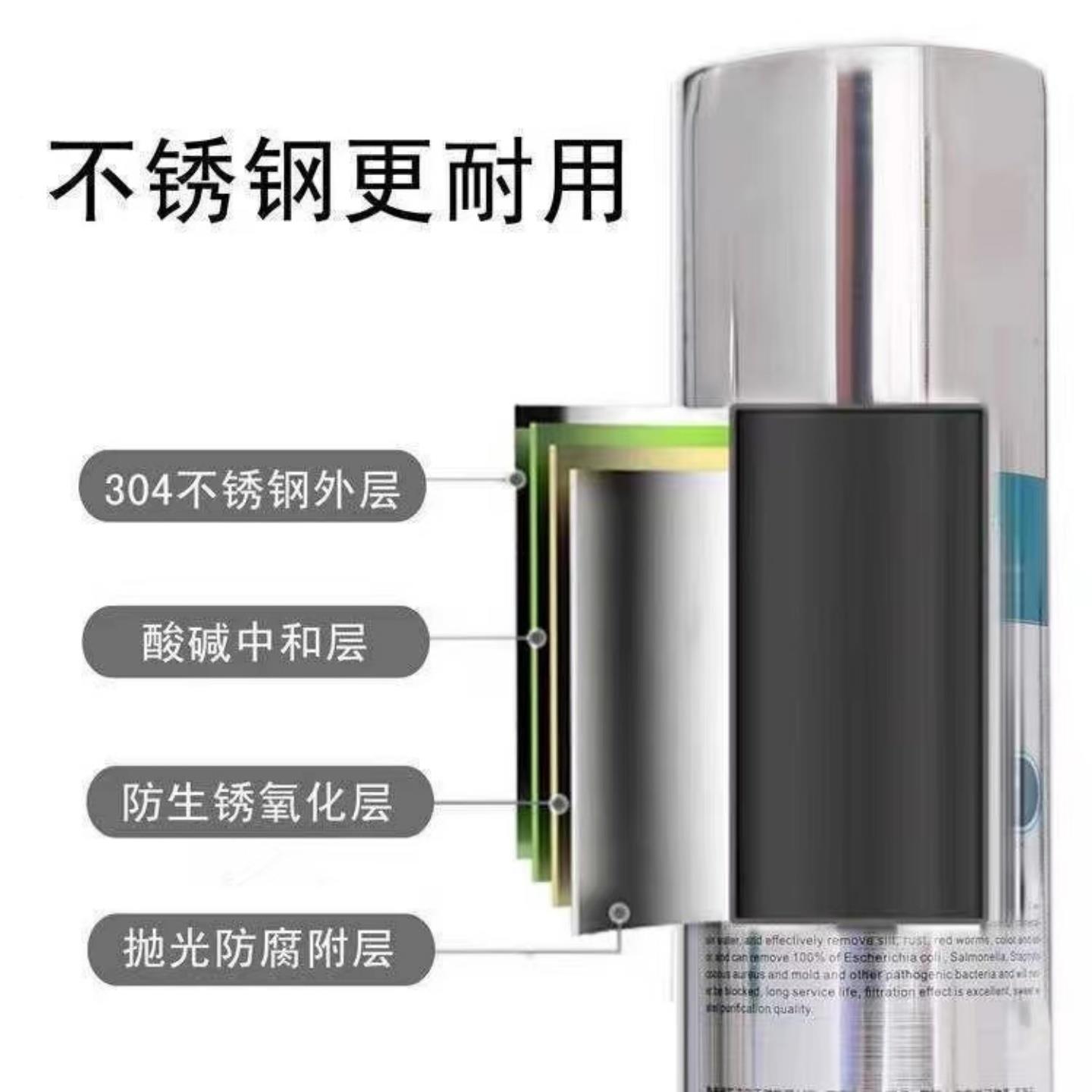 【台下钢史夫】净水BL-U1WB_蒂器家用饮厨房不锈陶瓷滤芯过滤直器