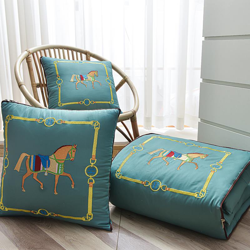 高档全休棉两用枕抱枕被02102奢沙发靠垫二合一办公室汽车午轻折