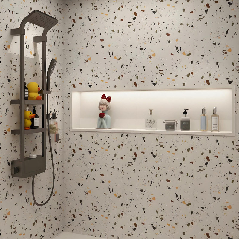 水磨石米兰白地铺墙面酒店洗手间瓷砖石材大理石米黄色人造石板材,家装主材,水磨石砖,淘宝优惠券,粉丝福利购,淘宝优惠卷