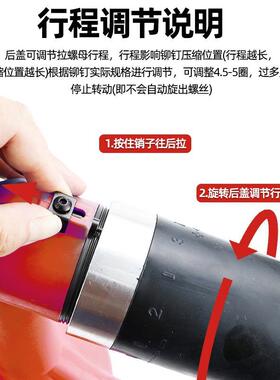 速豹9900S气动全自动拉母枪铆螺母枪 拉帽枪拉姆枪拉母机M3-12