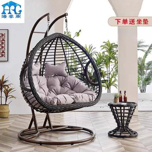 吊椅家用鸟巢阳台摇篮椅双人吊篮藤椅室内秋千吊床椅子懒人休闲椅