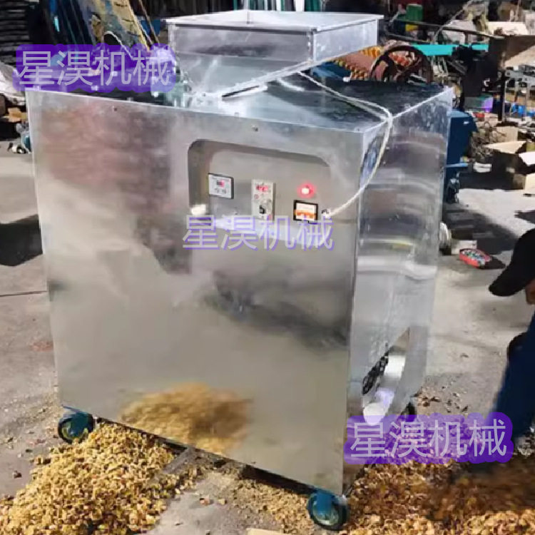 纸皮核桃脱壳机硬壳核桃剥壳机山核桃破壳机干核桃剥壳取仁机器