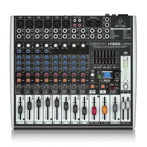 behringerQX-1222USB新品模拟调音台高级4路单声道模拟调音台