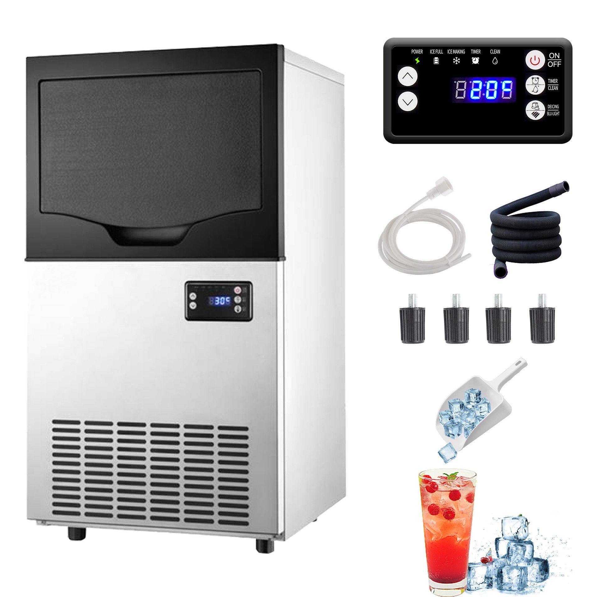 商用制冰机方块冰全自动奶茶店商业咖啡店吧台ICEMAKER出口