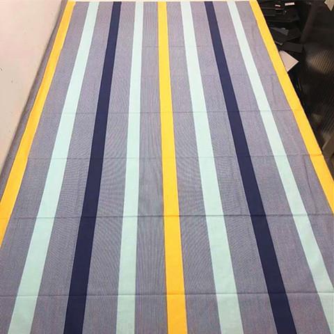 床单 单件  单人全件棉斜纹黄VIT灰条 学生舍上下铺床宿灰黄被罩