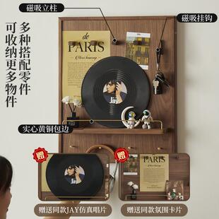 20画24新款电箱盒遮挡装饰画实木轻奢VPV高级感红配电闸网箱挂创