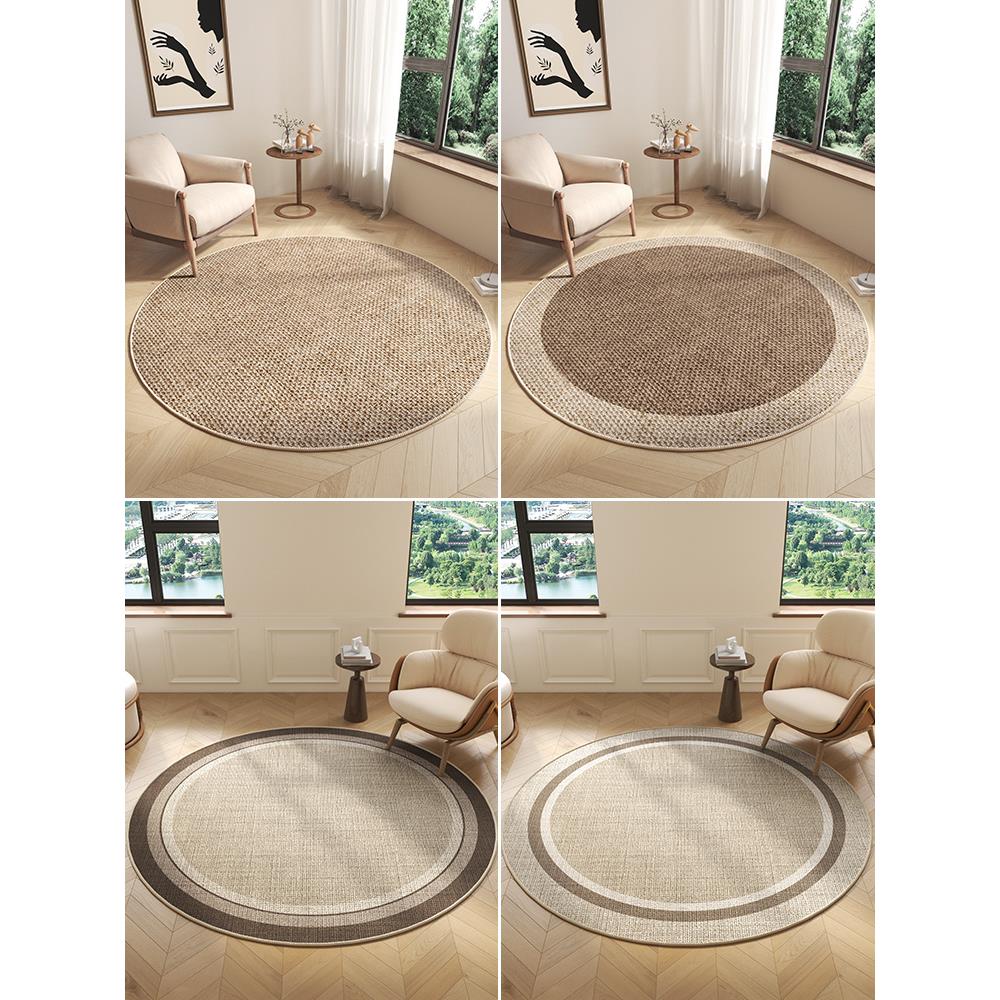 圆形茶地高级感客厅发几椅子毯垫卧室房间沙电脑椅yyd-2400转椅摇