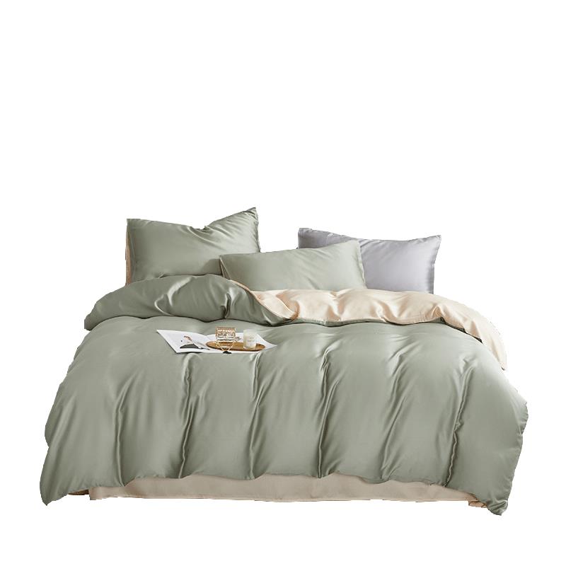 6202302160支天丝被套单件面 双纯色兰感精天丝夏季凉丝滑床裸睡1